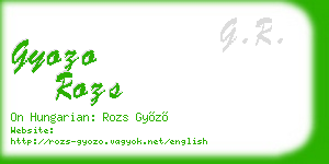gyozo rozs business card
